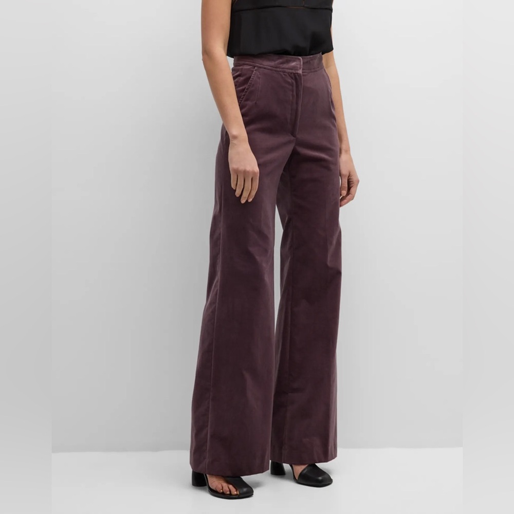 Dries Van Noten Purple Velvet Pants